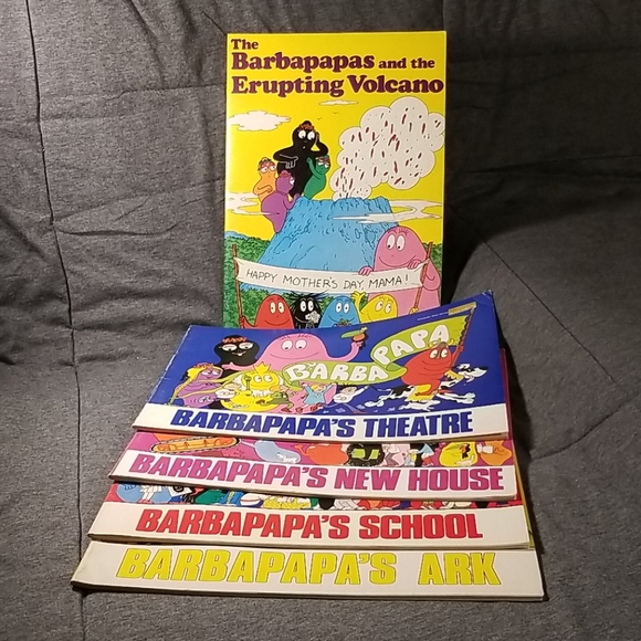 VINTAGE Lot 5 Barbapapa Books 70s/80s Scholastic